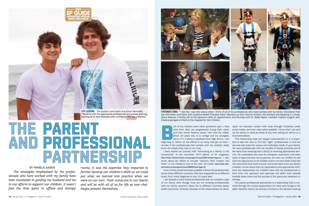 The Parent and Professional Partnership Article